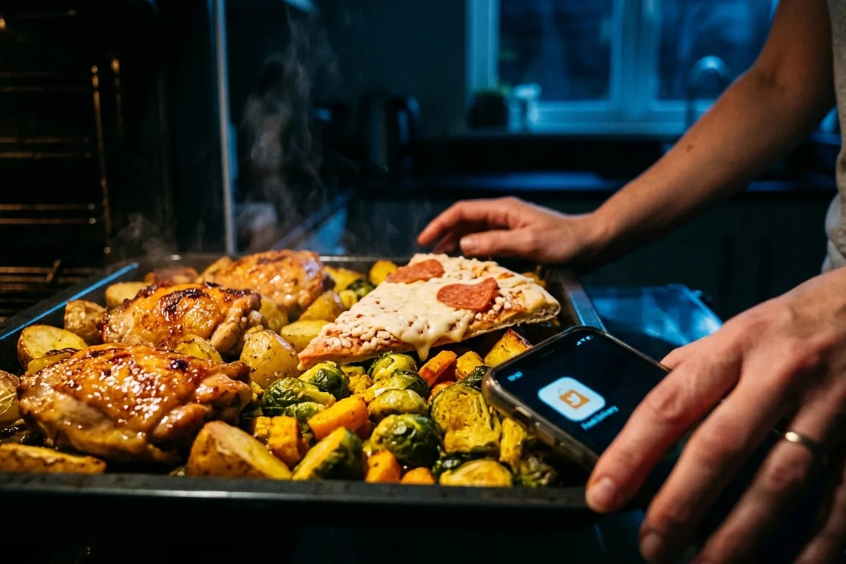 Il trucco della “teglia unica” che ti salva la cena… e ti tiene lontano dal food delivery