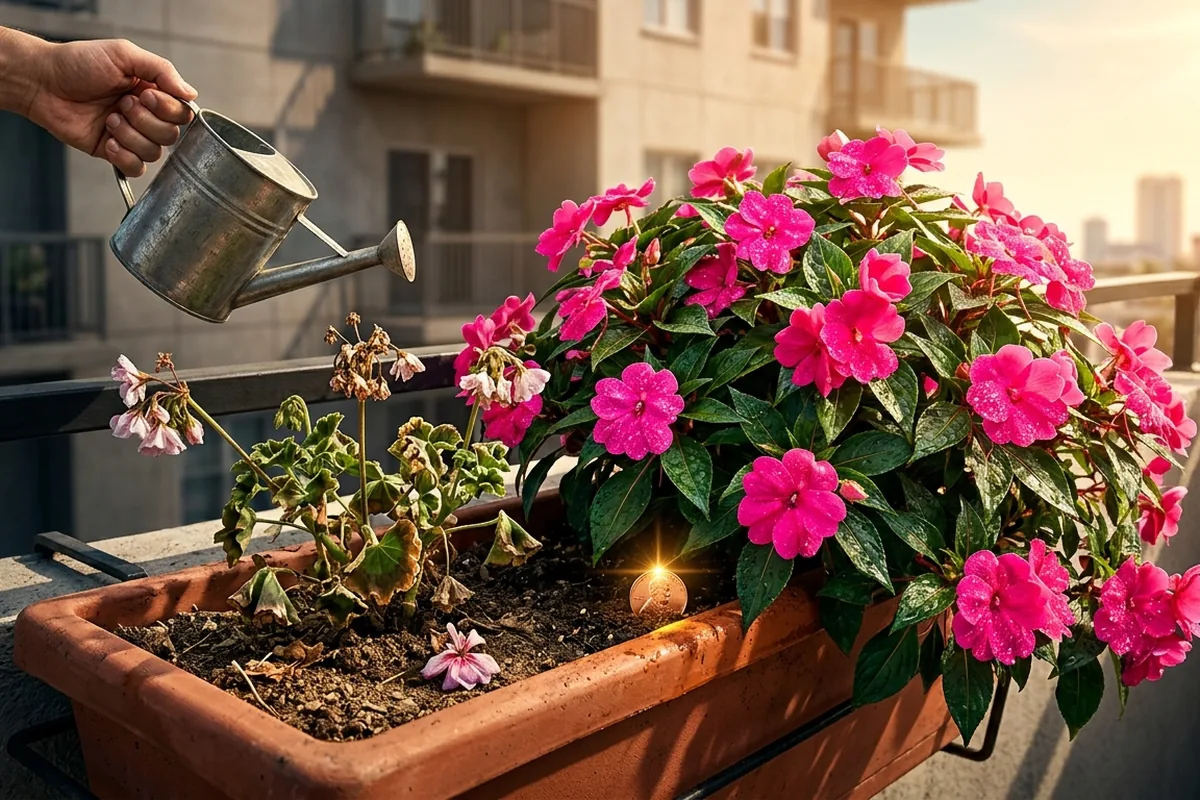 Il vero motivo per cui le tue geranie “mollano” sul balcone (e la pianta insospettabile che le batte)