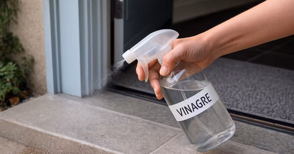 Ingresso di casa senza insetti e odori: il semplice trucco dell’aceto bianco