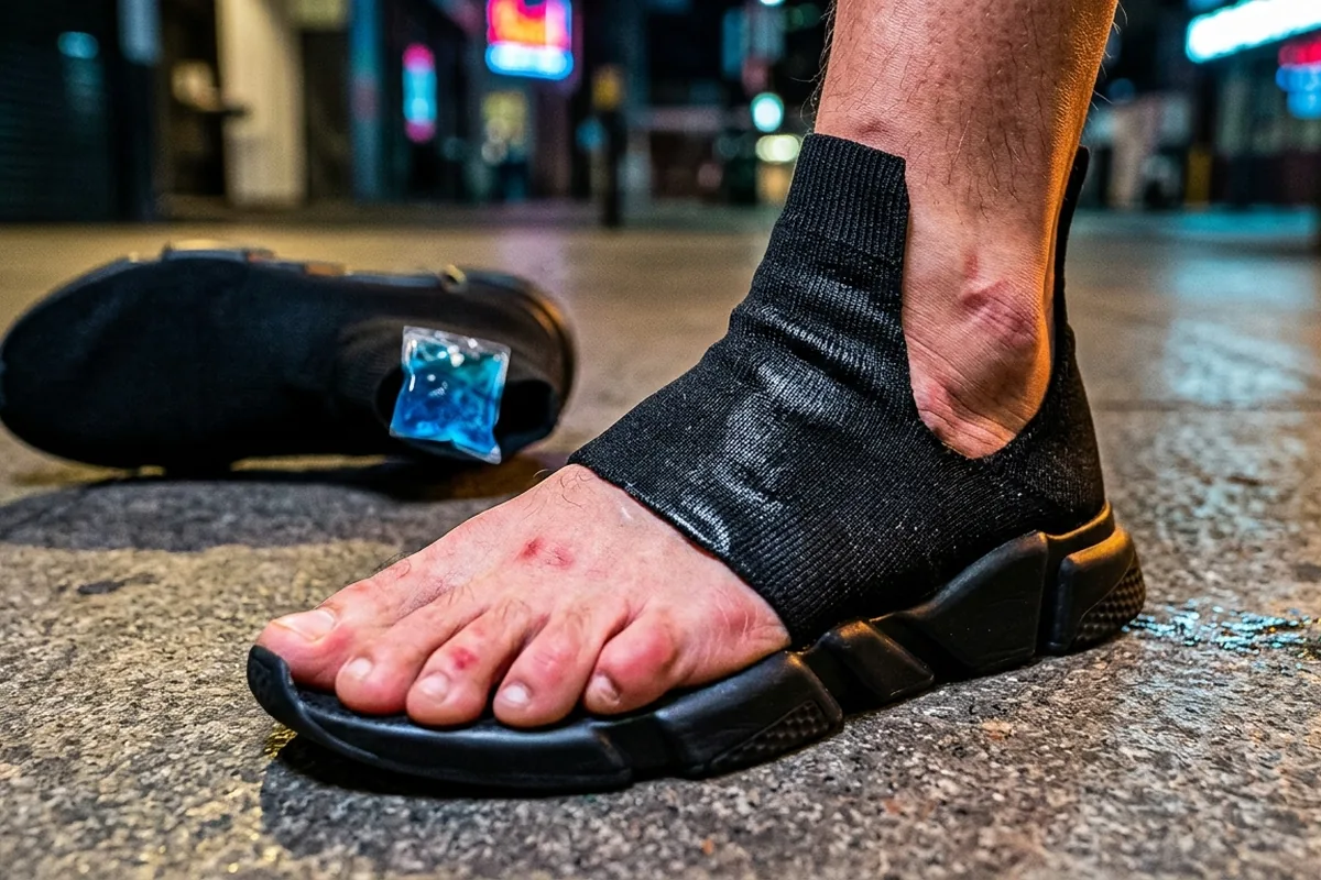 Le “sneakers-calzino” che stringono il piede: la tendenza social che può farti male senza accorgertene