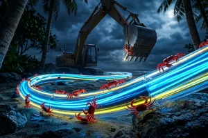 Quando internet incontra 120 milioni di granchi: il lato nascosto dei cavi che usi ogni giorno